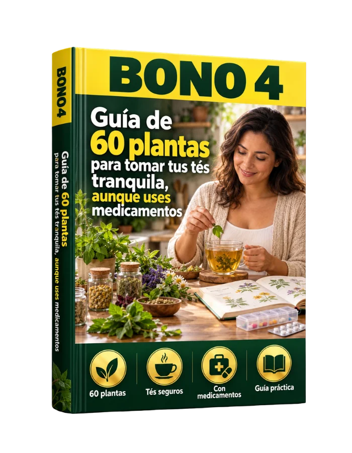 Bono #4: Guía de 60 plantas para tomar tus tés tranquila, aunque uses medicamentos
